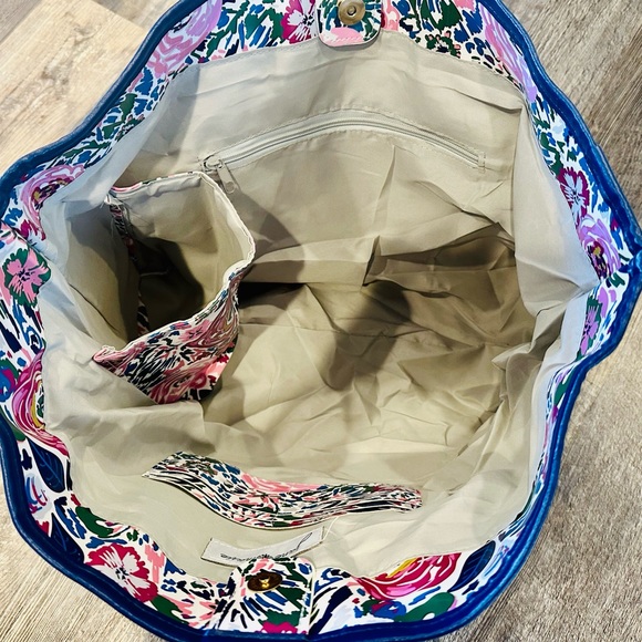 New! Jane Marie Blair Peony tote beach picnic carryall bag. - Picture 6 of 13